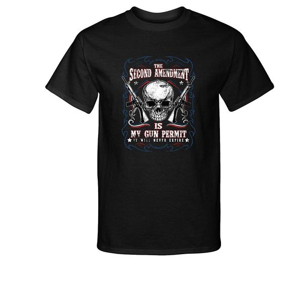 2019 fashion cotton tee shirt fashion second amendment skull with guns my gun permit t-shirt
2019 fashion cotton tee shirt fashion second amendment skull with guns my gun permit t-shirt