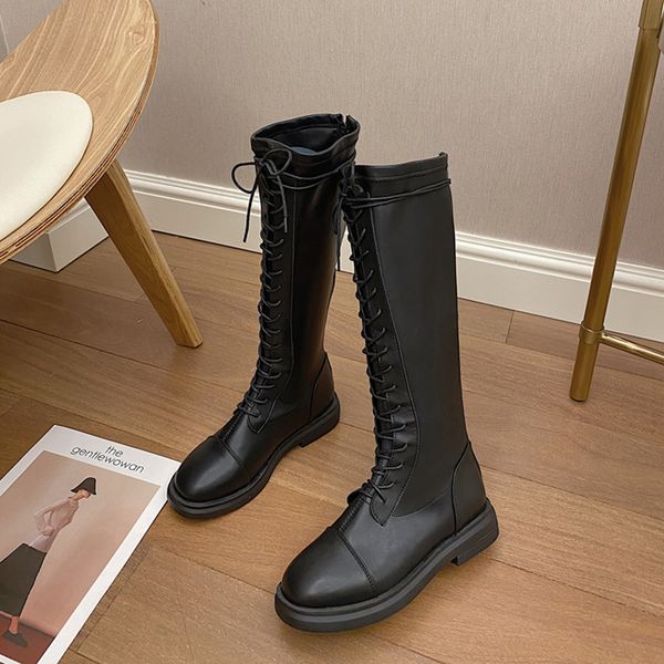 classic solid pu leather platform thigh high boots women fashion lace-up thickened long boots party cool girls flats, Black
classic solid pu leather platform thigh high boots women fashion lace-up thickened long boots party cool girls flats, Black