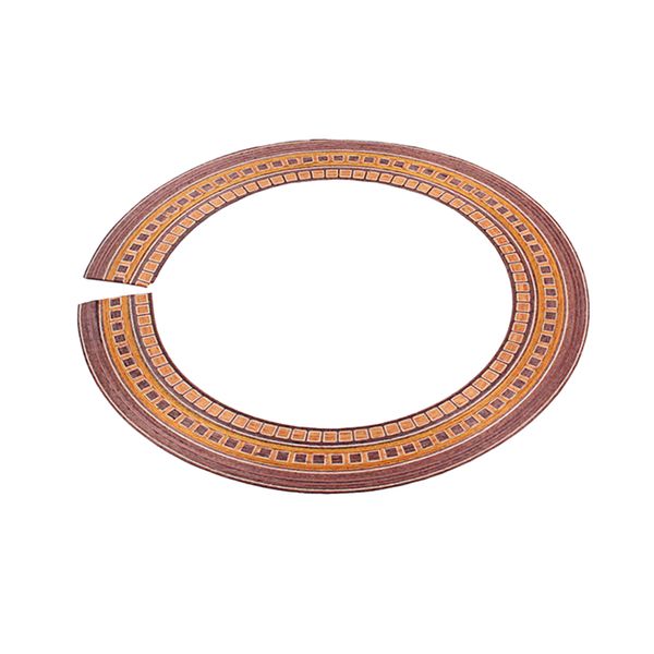 polished wood folk guitar soundhole rosette inlay sticker diy string instrument accessory
polished wood folk guitar soundhole rosette inlay sticker diy string instrument accessory