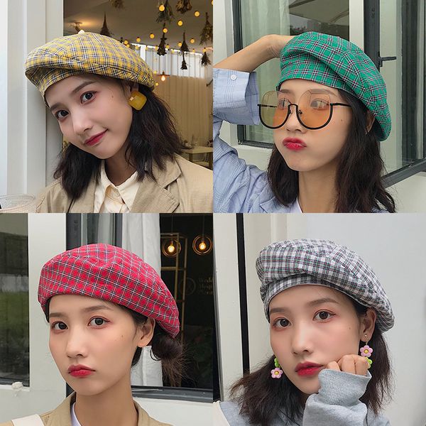 hats women,female retro plaid beret ,summer thin section ins breathable painter hat wild soft girl octagonal hat, Blue;gray
hats women,female retro plaid beret ,summer thin section ins breathable painter hat wild soft girl octagonal hat, Blue;gray
