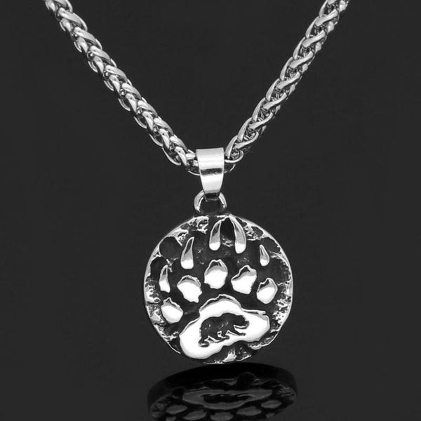 chains stainless steel wolf claw pendant necklace viking round men and women trend personality, Silver
chains stainless steel wolf claw pendant necklace viking round men and women trend personality, Silver