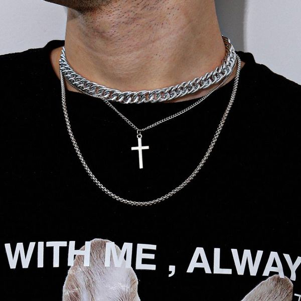 pendant necklaces punk cross choker necklace goth neutral hip hop chunky silver color chain men lovers neck jewelry
pendant necklaces punk cross choker necklace goth neutral hip hop chunky silver color chain men lovers neck jewelry