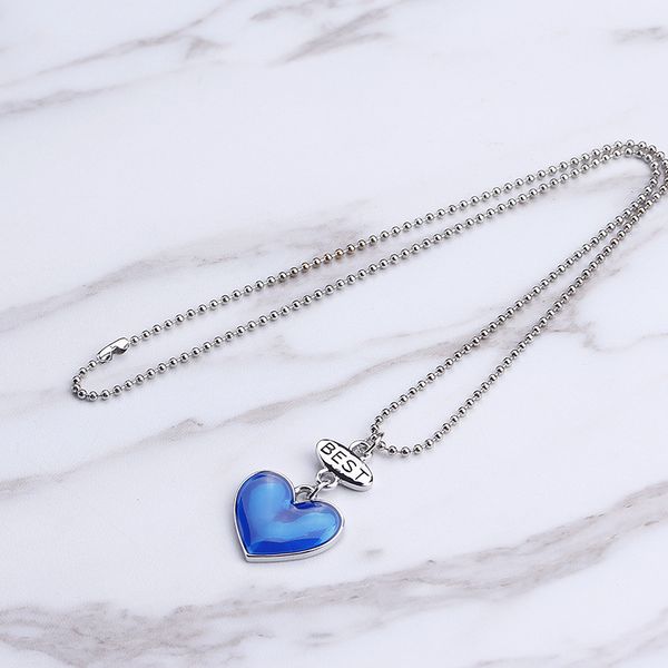 3pcs friends necklace blue heart moon star shaped pendant necklace 3 pcs/set friendship gifts dripping oil long chain chorm, Silver
3pcs friends necklace blue heart moon star shaped pendant necklace 3 pcs/set friendship gifts dripping oil long chain chorm, Silver