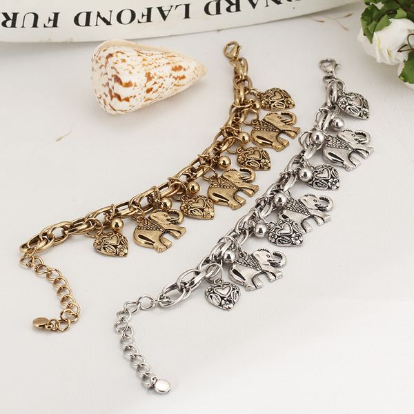 charm bracelets vintage golden elephant heart shape bracelet bohemian adjustable carved unique chain for women girl metal beach jewelry, Golden;silver
charm bracelets vintage golden elephant heart shape bracelet bohemian adjustable carved unique chain for women girl metal beach jewelry, Golden;silver