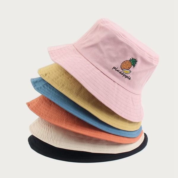 wide brim hats fashion bucket hat women men casual pineapple embroidery summer foldable outdoors fisherman sun cap, Blue;gray
wide brim hats fashion bucket hat women men casual pineapple embroidery summer foldable outdoors fisherman sun cap, Blue;gray