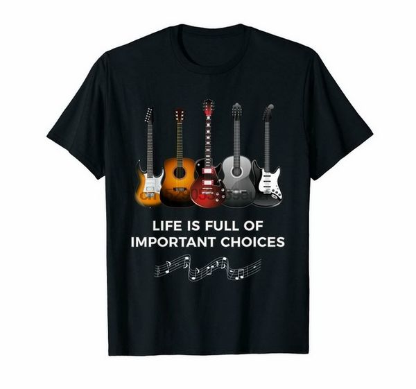 black life is full of important choices funny guitar t-shirt 100% cotton sweatshirt tee shirt
black life is full of important choices funny guitar t-shirt 100% cotton sweatshirt tee shirt