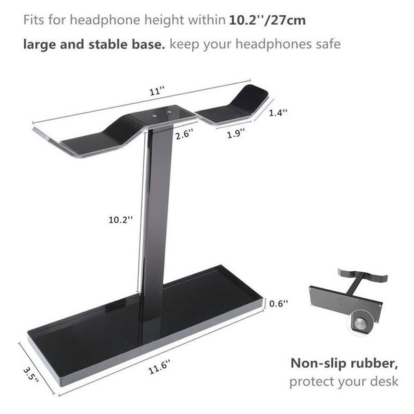 headphone stand headset holder new earphone stand supporting bar base for headphones (black)
headphone stand headset holder new earphone stand supporting bar base for headphones (black)