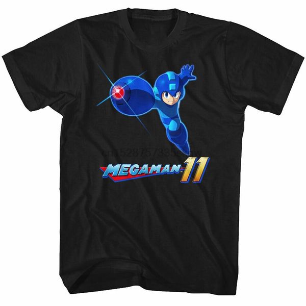 mega man mens с коротким рукавом футболка black mega 11 сыпучие размер tee shirt