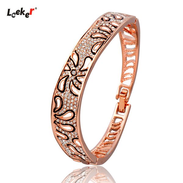 leeker vintage tiny crystal wide bangle for women rose gold silver color flower pattern bracelet statement jewelry 092 lk7, Black
leeker vintage tiny crystal wide bangle for women rose gold silver color flower pattern bracelet statement jewelry 092 lk7, Black