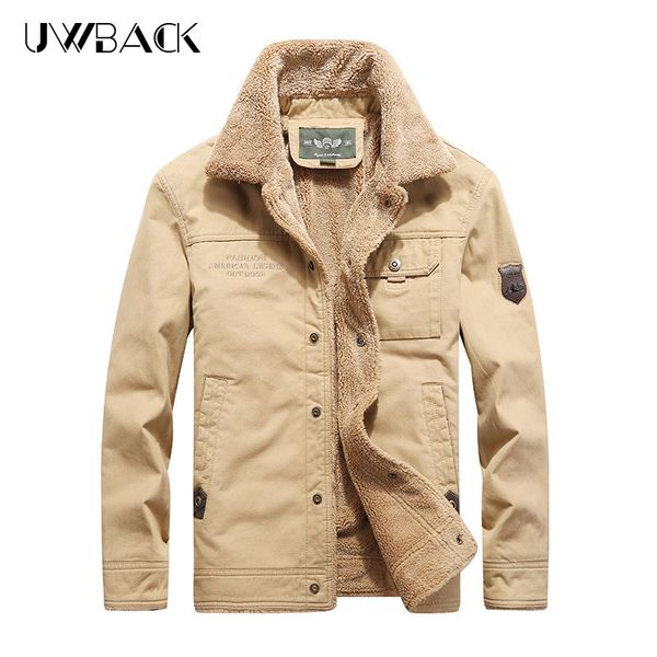 men's down & parkas uwback plus velvet thick homme turn-down collar warm loose outwear coats single breasted over size4xl winter jacket, Black
men's down & parkas uwback plus velvet thick homme turn-down collar warm loose outwear coats single breasted over size4xl winter jacket, Black