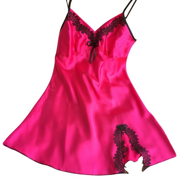 summer fashion rayon v-neck women's nightgown spaghetti strap slim waist nightdress women chmise de nuit, Black;red
summer fashion rayon v-neck women's nightgown spaghetti strap slim waist nightdress women chmise de nuit, Black;red