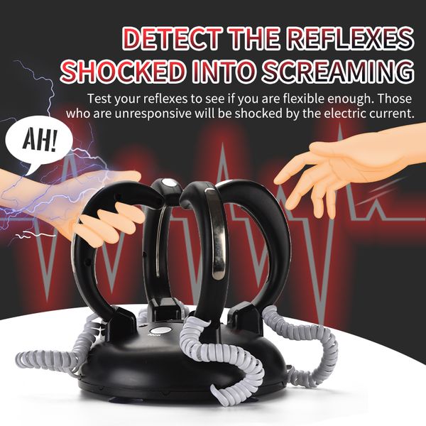 kid toys electric toys reaction tester four person heart shock toy 2020 sell gift of the child
kid toys electric toys reaction tester four person heart shock toy 2020 sell gift of the child