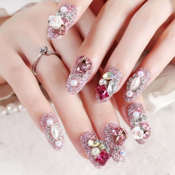 false nails 24pc rhinestone bride wedding party fake nail luxury art faux ongles lady full tip patch with glue sticker, Red;gold
false nails 24pc rhinestone bride wedding party fake nail luxury art faux ongles lady full tip patch with glue sticker, Red;gold