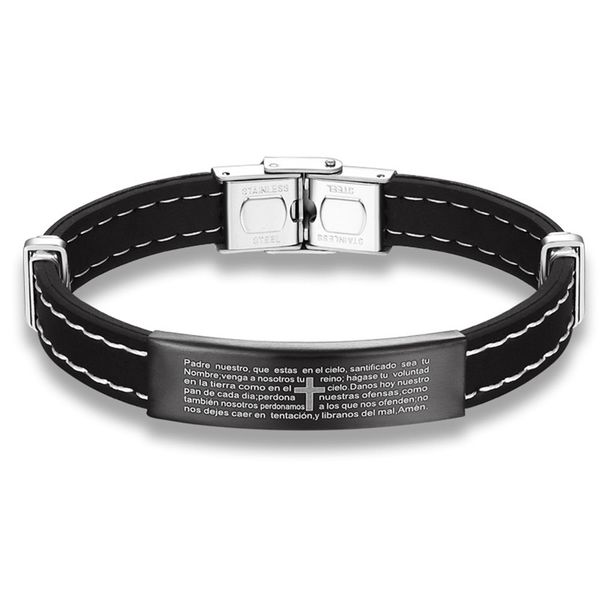 punk men bracelet bible cross bangles titanium steel silicone bracelets jewelry gift pr sale, Golden;silver
punk men bracelet bible cross bangles titanium steel silicone bracelets jewelry gift pr sale, Golden;silver