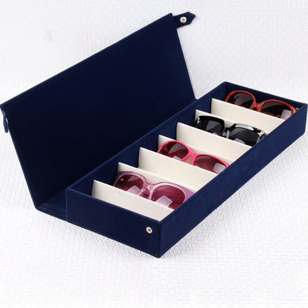 8 slot glasses storage box sunglasses case eyeglass display stand holder storage box, Pink;blue
8 slot glasses storage box sunglasses case eyeglass display stand holder storage box, Pink;blue