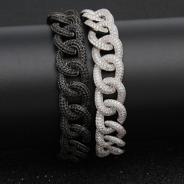 hip hop black cz stone bling iced out cuban miami link chain bracelet for men rapper jewlery
hip hop black cz stone bling iced out cuban miami link chain bracelet for men rapper jewlery
