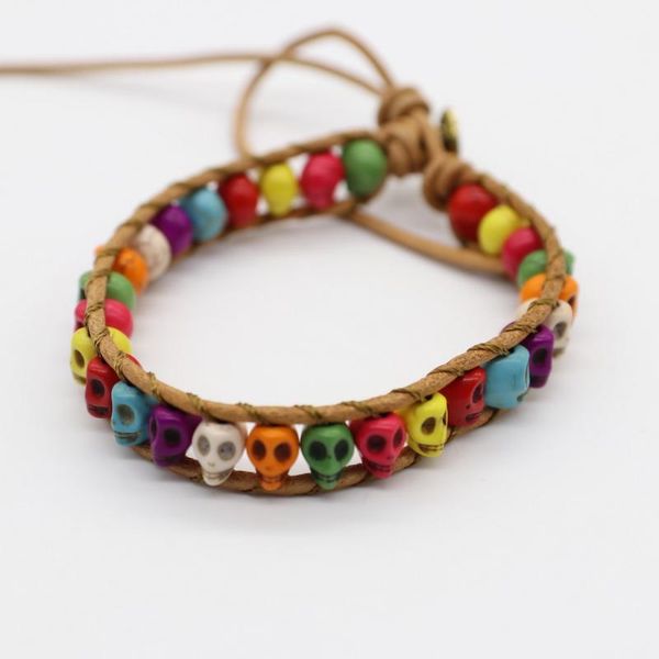 charm bracelets multicolor magnesite skull hand made bracelet for women gift, Golden;silver
charm bracelets multicolor magnesite skull hand made bracelet for women gift, Golden;silver