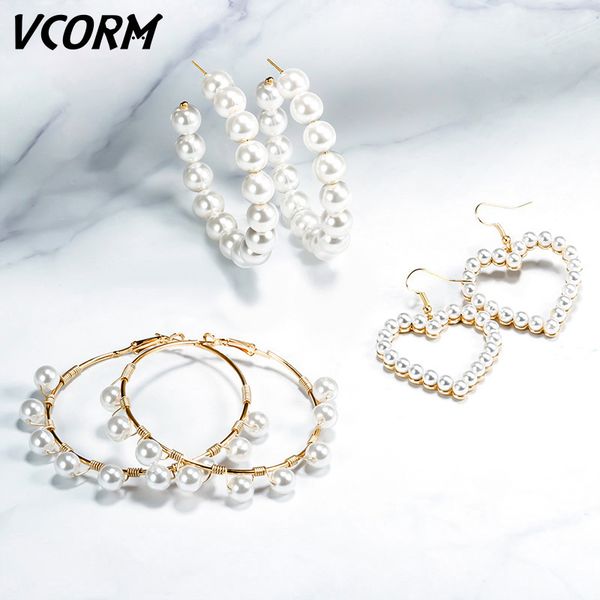 dangle & chandelier winter long pearl women earrings 2021 fashion big simulation round heart drop wedding party jewelry, Silver
dangle & chandelier winter long pearl women earrings 2021 fashion big simulation round heart drop wedding party jewelry, Silver