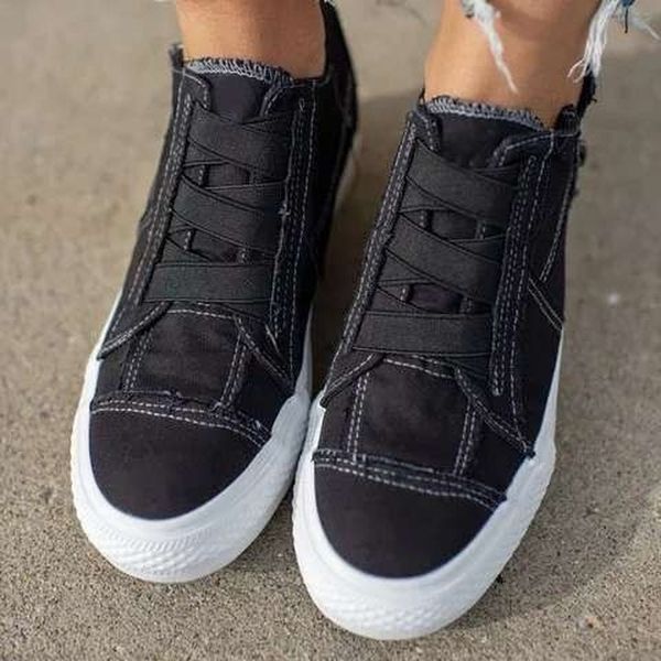 leishen 2020 spring summer sneakers women's canvas elastic band shoes female vulcanize flats denim couple shoes zapatillas mujer, Black
leishen 2020 spring summer sneakers women's canvas elastic band shoes female vulcanize flats denim couple shoes zapatillas mujer, Black