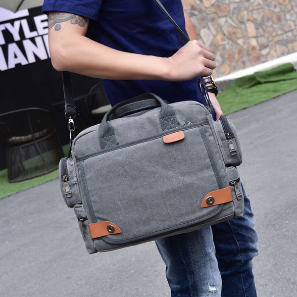 briefcases compartment canvas men's bag fashion shoulder business leisure hand-held messenger briefcase maleta bolsa
briefcases compartment canvas men's bag fashion shoulder business leisure hand-held messenger briefcase maleta bolsa
