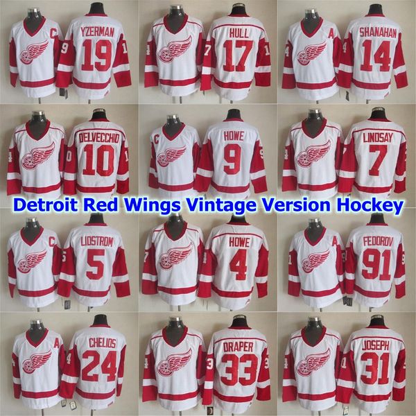 detroit red wings vintage version hockey jersey 14 brendan shanahan 17 brett hull 19 steve yzerman 31 curtis joseph 33 kris draper stitched, Black;red
detroit red wings vintage version hockey jersey 14 brendan shanahan 17 brett hull 19 steve yzerman 31 curtis joseph 33 kris draper stitched, Black;red