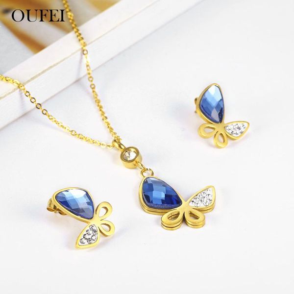 oufei glass stone necklace earrings set stainless steel jewelry woman 2020 bridal jewelry sets accessories, Silver
oufei glass stone necklace earrings set stainless steel jewelry woman 2020 bridal jewelry sets accessories, Silver