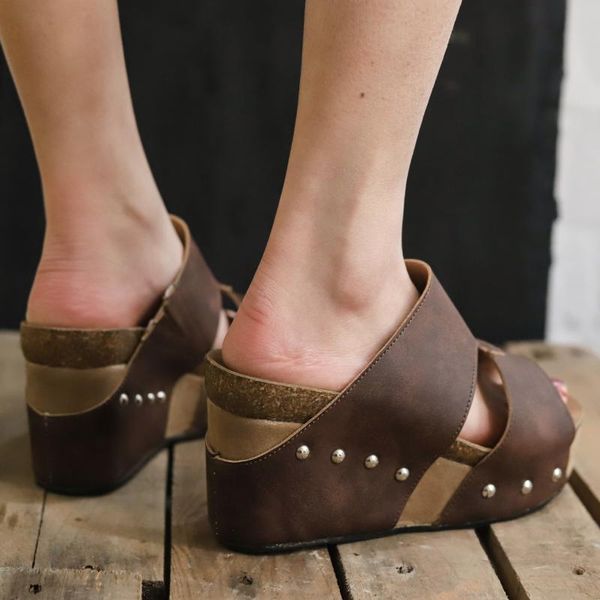 rivet outside classics women slippers striped high wedges slides platform slip-on dress elegant summer women shoes solid, Black
rivet outside classics women slippers striped high wedges slides platform slip-on dress elegant summer women shoes solid, Black