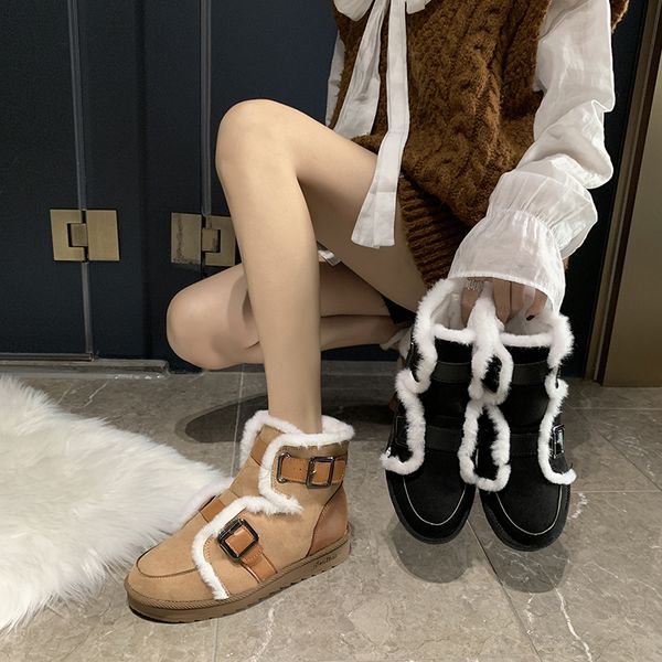 2020 women's boots brand winter shoes warm black round toe casual buckle plus size women snow boots
2020 women's boots brand winter shoes warm black round toe casual buckle plus size women snow boots