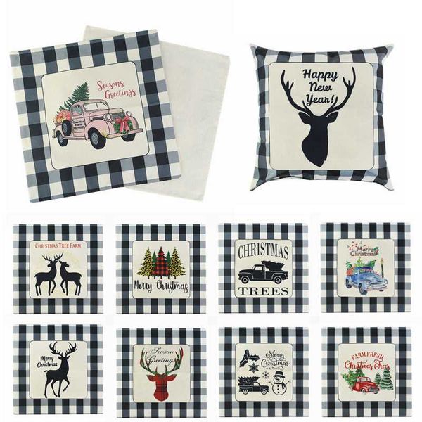 45*45cm christmas cushion cover black white elk car pattern linen pillowcase merry christmas home sofa cushion cover decorations pillow case
45*45cm christmas cushion cover black white elk car pattern linen pillowcase merry christmas home sofa cushion cover decorations pillow case