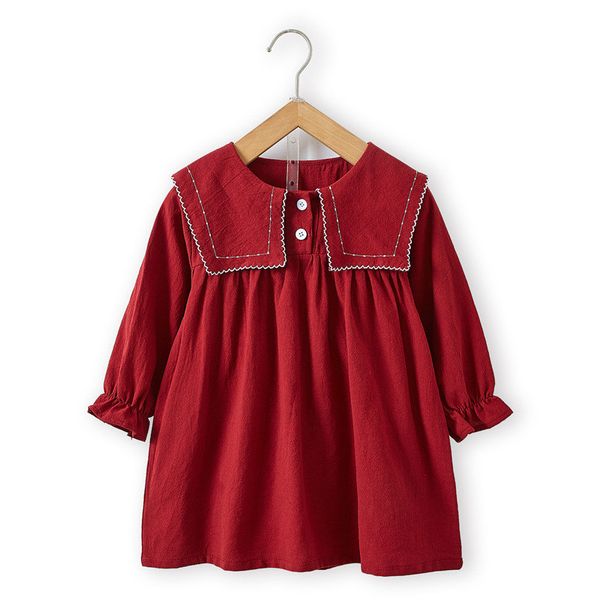 girl's dresses autumn girl dress 2021 fashion sweet long sleeve solid color princess children's clothing, Red;yellow
girl's dresses autumn girl dress 2021 fashion sweet long sleeve solid color princess children's clothing, Red;yellow