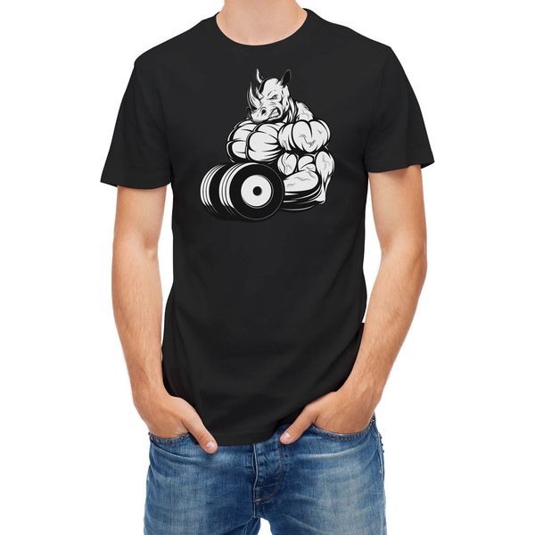 t shirt bodybuilder rhino with dumbbell t-shirt discount 100 % cotton t shirt for men's new summer style tee
t shirt bodybuilder rhino with dumbbell t-shirt discount 100 % cotton t shirt for men's new summer style tee