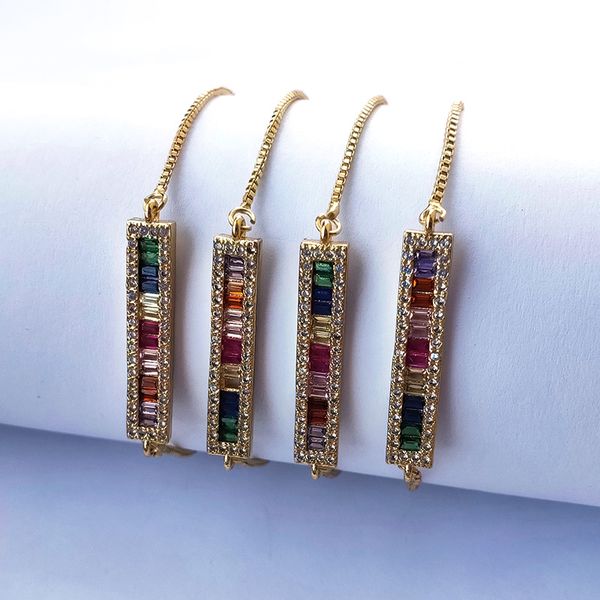 5 pcs rainbow cz bar bracelet multi color micro paved cz bar simple bracelets for girl women fashion jewelry bg300, Black
5 pcs rainbow cz bar bracelet multi color micro paved cz bar simple bracelets for girl women fashion jewelry bg300, Black