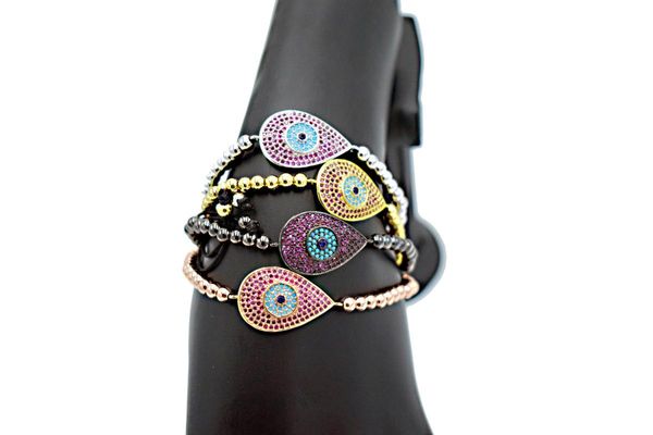 charm woman color retention copper beads 4mm bracelets drops of water life cubic zirconia bracelet cz bracelet length adjustable, Black
charm woman color retention copper beads 4mm bracelets drops of water life cubic zirconia bracelet cz bracelet length adjustable, Black