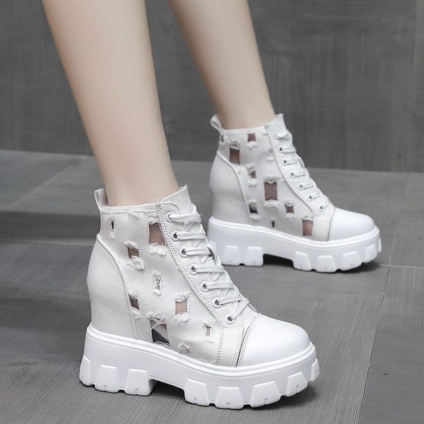 2020 autumn hollow out canvas ankle boots for women round toe lace up hidden heels shoes woman chunky platform booties, Black
2020 autumn hollow out canvas ankle boots for women round toe lace up hidden heels shoes woman chunky platform booties, Black