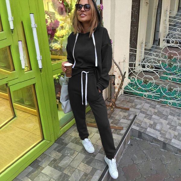 2018 2pcs set hoodies loose hooded sweatshirt solid long pants 2 pieces sets women clothing suits female tracksuit, Gray
2018 2pcs set hoodies loose hooded sweatshirt solid long pants 2 pieces sets women clothing suits female tracksuit, Gray