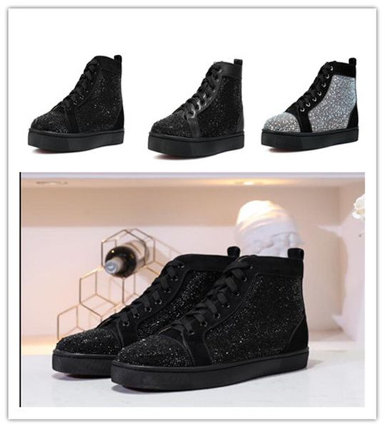 brand men casual shoes fashion high red man women sneaker diamonds luxury outdoot men women flats shoes bottoms untrainers 38-46, Black
brand men casual shoes fashion high red man women sneaker diamonds luxury outdoot men women flats shoes bottoms untrainers 38-46, Black