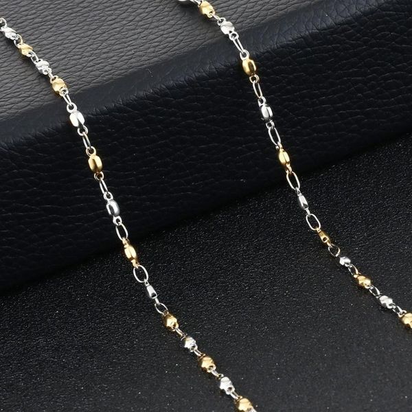 chains gold silver plated stainless steel slim thin bead link chain necklace initial short jewelry for women gifts colar mn257
chains gold silver plated stainless steel slim thin bead link chain necklace initial short jewelry for women gifts colar mn257
