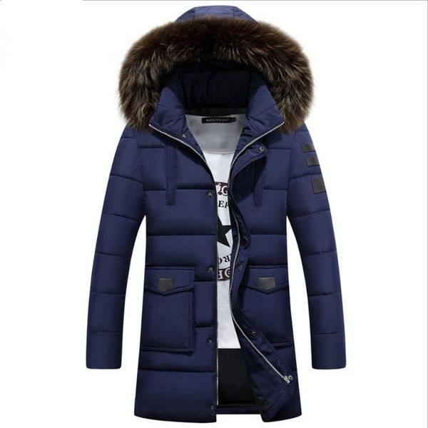 men's down & parkas m-3xl winter cotton jacket coat fashion fur collar solid long parka male plus size outwear 2021, Black
men's down & parkas m-3xl winter cotton jacket coat fashion fur collar solid long parka male plus size outwear 2021, Black