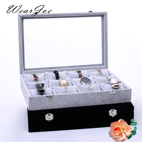large size soft velvet watch storage carrying wood box 12 pillow slots with glass lid bracelet bangle display showcase organizer, Pink;blue
large size soft velvet watch storage carrying wood box 12 pillow slots with glass lid bracelet bangle display showcase organizer, Pink;blue