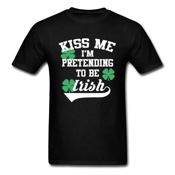 men t-shirts retro style cotton clothing shirt kiss me i'm pretending to be irish tshirt sim fitted
men t-shirts retro style cotton clothing shirt kiss me i'm pretending to be irish tshirt sim fitted
