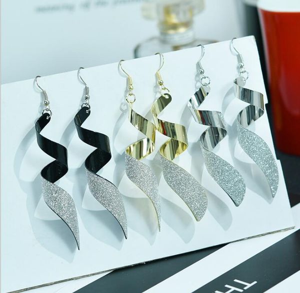 2020 nightclub exaggerated earrings gold silvery black ellipse retro frosted spiral hollowing long earrings 89mm & 86mm, Silver
2020 nightclub exaggerated earrings gold silvery black ellipse retro frosted spiral hollowing long earrings 89mm & 86mm, Silver