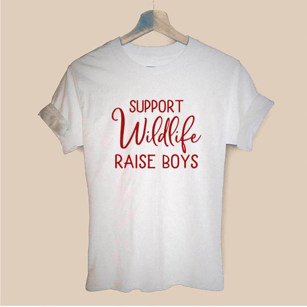 поддержка wildlife raise мальчики мама мама letters printed t shirt смешные teeshirt женская одежда повседневная коротким рукавом топы тис
поддержка wildlife raise мальчики мама мама letters printed t shirt смешные teeshirt женская одежда повседневная коротким рукавом топы тис
