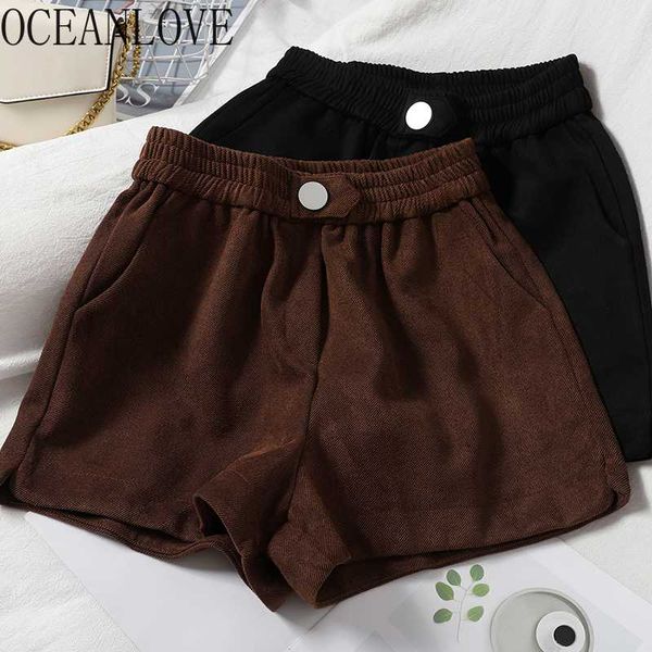 women's shorts oceanlove women solid high waist autumn winter feminino fashion vintage button korean ropa mujer casual 18205, White;black
women's shorts oceanlove women solid high waist autumn winter feminino fashion vintage button korean ropa mujer casual 18205, White;black