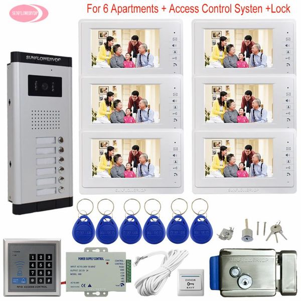 video door phones for 6/8/10/12 apartments phone intercom system access control 6-12 monitors whit electronic lock
video door phones for 6/8/10/12 apartments phone intercom system access control 6-12 monitors whit electronic lock