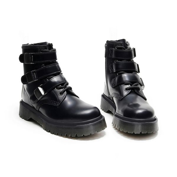 new designer 3 buckle black fashion women bottines side zipper leather martin bottes femmes size 35-41
new designer 3 buckle black fashion women bottines side zipper leather martin bottes femmes size 35-41
