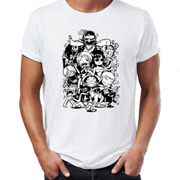 men's t shirt ensemble black and white artsy one piece anime badass tee 
men's t shirt ensemble black and white artsy one piece anime badass tee