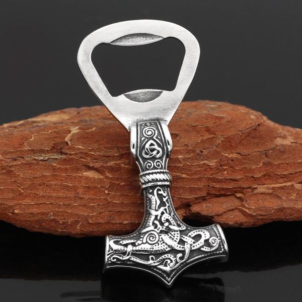 nordic viking 316l stainless steel thor hammer mjolnir scandinavian bottle opener, Silver
nordic viking 316l stainless steel thor hammer mjolnir scandinavian bottle opener, Silver