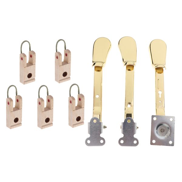 1 set aluminium piano sustain pedal+wooden piano hammer butt flanges for upright pianos
1 set aluminium piano sustain pedal+wooden piano hammer butt flanges for upright pianos