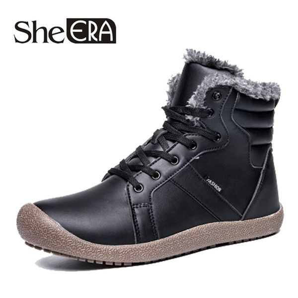 men winter boots male snow ankle boots waterproof warm fur casual boot shoes chaussure homme plus size 38~48, Black
men winter boots male snow ankle boots waterproof warm fur casual boot shoes chaussure homme plus size 38~48, Black