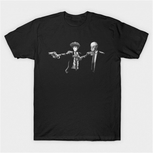 pulp fiction x cowboy bebop jet black and spike spiegel black t-shirt style round tee shirt
pulp fiction x cowboy bebop jet black and spike spiegel black t-shirt style round tee shirt